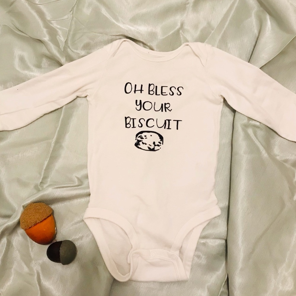 Oh Bless Your Biscuit Long-sleeved Bodysuit